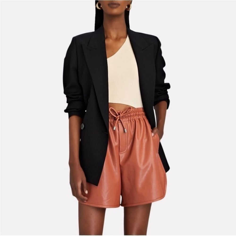 A.L.C. Ryder Faux Leather Shorts-jj4